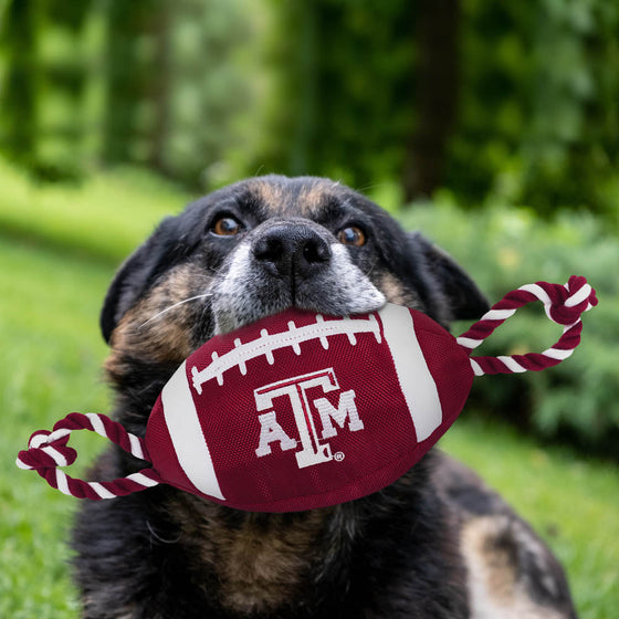 Texas A&M Aggies Nylon Football Dog Toy Pets First - 757 Sports Collectibles