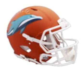 Miami Dolphins Riddell AMP Alternative Speed Full Size Replica Helmet