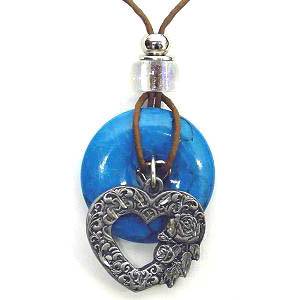 Necklace - Scroll Heart (SSKG) - 757 Sports Collectibles