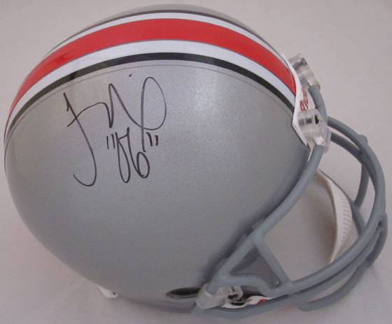 Troy Smith Ohio St. Buckeyes Autographed Full Size Replica Helmet