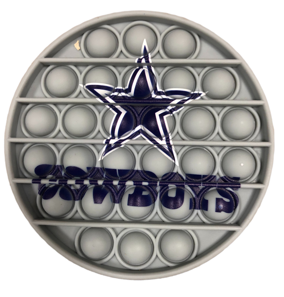 Dallas Cowboys Round Circle Fidget Popper