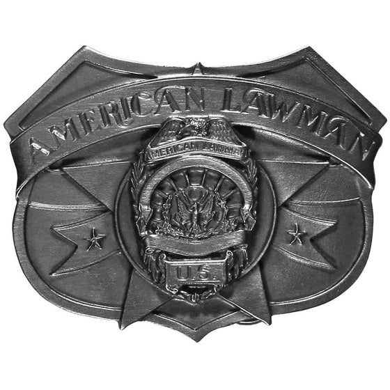 American Lawman Antiqued Belt Buckle (SSKG) - 757 Sports Collectibles