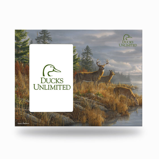 Ducks Unlimited - At The Crossing - Wood Picture Frame (Wide Orientation)