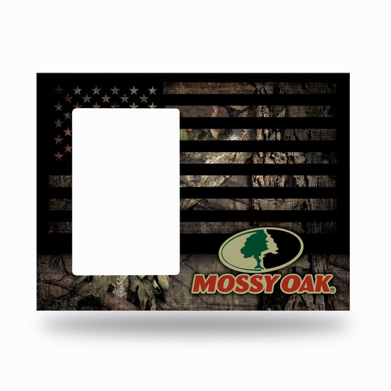 Mossy Oak Break Up Country American Flag-- Wood Picture Frame (Wide)