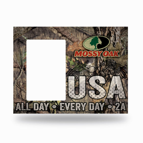 Mossy Oak - 2A USA Eagle On Break-Up Camo - Wood Picture Frame (Wide)