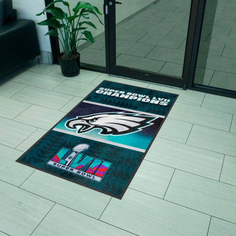 Philadelphia Eagles Super Bowl LVII 3X5 Logo Mat - Portrait