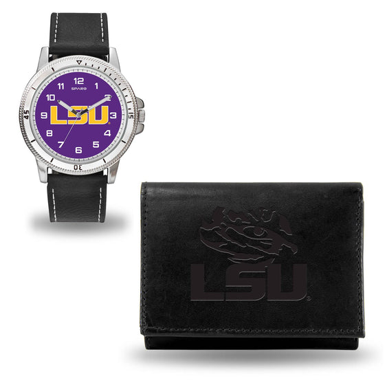 LSU BLACK WATCH AND WALLET (Rico) - 757 Sports Collectibles