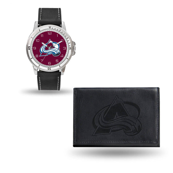 AVALANCHE BLACK WATCH AND WALLET (Rico) - 757 Sports Collectibles