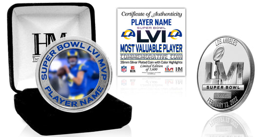 Los Angeles Rams Super Bowl 56 Champions MVP Silver Mint Coin