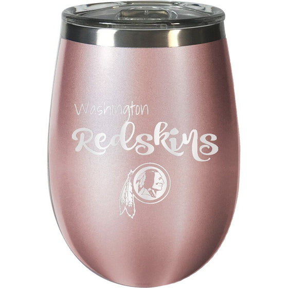 Washington Redskins 12oz. Rose Gold Wine Tumbler