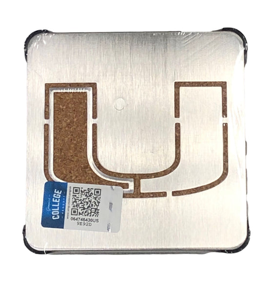 Miami Hurricanes Boasters Stainless Steel Coasters - Set of 4