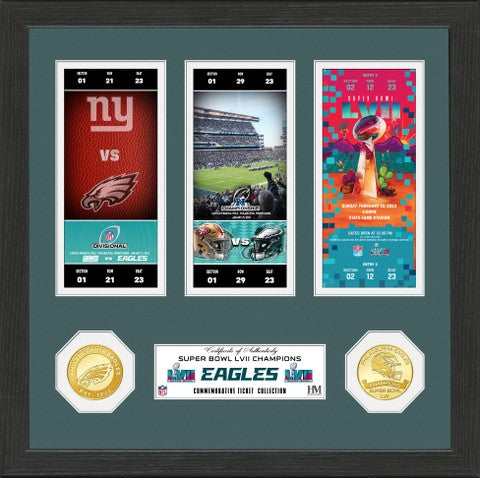 Philadelphia Eagles Road to Super Bowl LVII Championship Ticket Collection