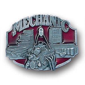 Mechanic 3D Enameled Belt Buckle (SSKG) - 757 Sports Collectibles