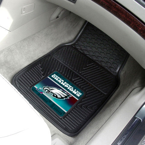 Philadelphia Eagles Super Bowl LVII 2-pc Vinyl Car Mat Set