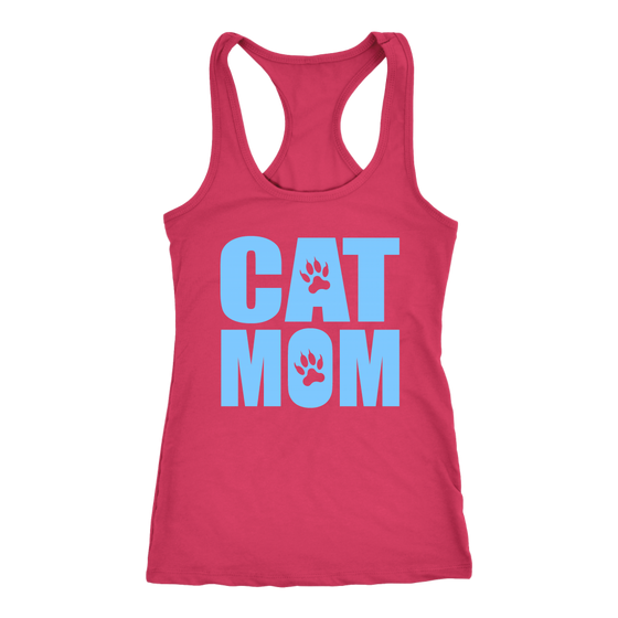 Cat Mom Womens Shirt - 100% Cotton - S - 2XL - 757 Sports Collectibles