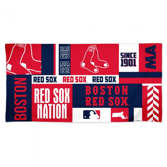 BOSTON RED SOX SPECTRA BEACH TOWEL 30" X 60"
