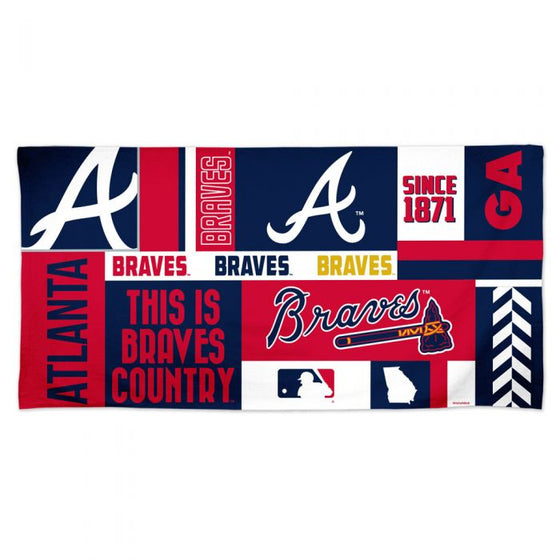 ATLANTA BRAVES SPECTRA BEACH TOWEL 30" X 60"