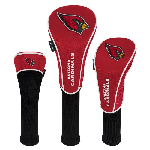 Arizona Cardinals Headcovers - Set of 3 -  Driver, Fairway, Hybrid