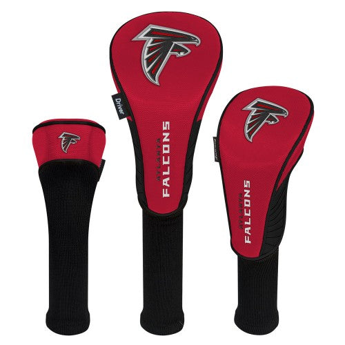 Atlanta Falcons Headcovers - Set of 3 -  Driver, Fairway, Hybrid