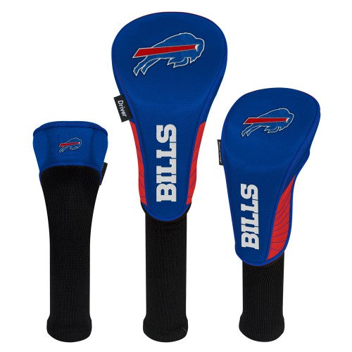 Buffalo Bills Headcovers - Set of 3 -  Driver, Fairway, Hybrid