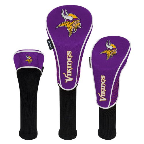 Minnesota Vikings Headcovers - Set of 3 -  Driver, Fairway, Hybrid