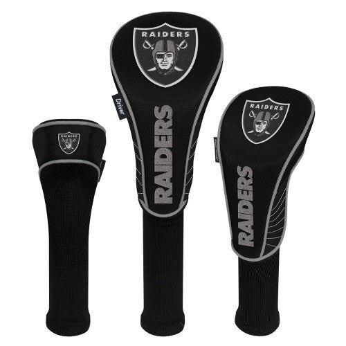 Oakland Raiders Headcovers - Set of 3 -  Driver, Fairway, Hybrid