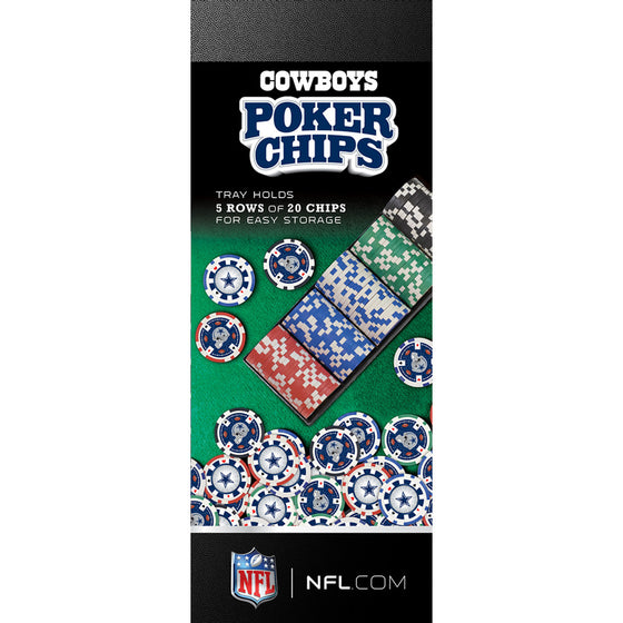 Dallas Cowboys 100 Piece NFL Poker Chips