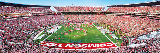 Stadium Panoramic - Alabama Crimson Tide 1000 Piece NCAA Sports Puzzle - End View