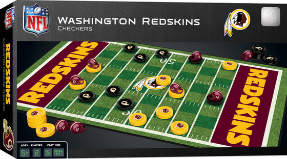 Washington Redskins NFL Checkers Board Game