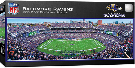 Stadium Panoramic - Baltimore Ravens 1000 Piece NFL Sports Puzzle - Center View