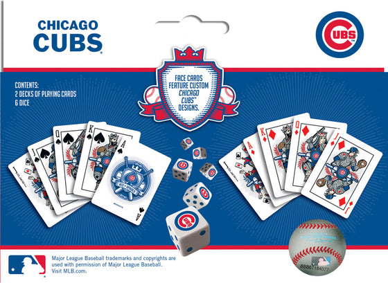 MLB Chicago Cubs 2-Pack Playing cards & Dice set