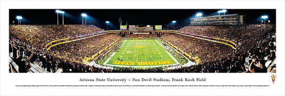 Arizona State Football - End Zone - Unframed - 757 Sports Collectibles