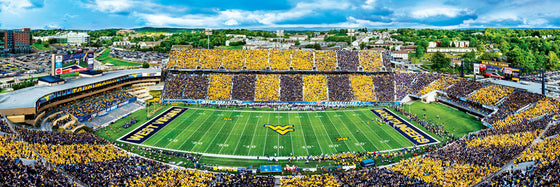 Stadium Panoramic - West Virginia Mountaineers 1000 Piece Puzzle - Center View