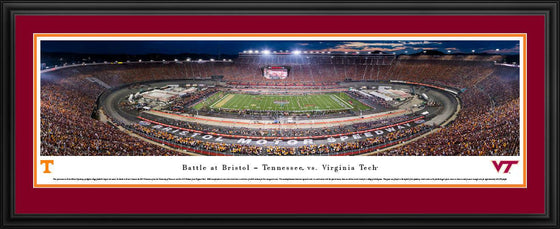 Battle at Bristol - TN vs VT Football - VAT Deluxe Frame - 757 Sports Collectibles