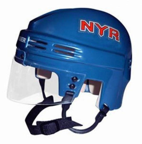 NHL New York Rangers Player Replica Mini Hockey Helmet - Blue - 757 Sports Collectibles