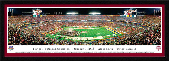 BCS 2013 Football Champions - Alabama - Select Frame - 757 Sports Collectibles