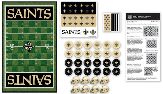 New Orleans Saints NFL Checkers Board Game