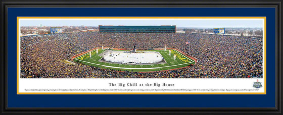 The Big Chill At The Big House Hockey - Michigan Deluxe Frame - 757 Sports Collectibles