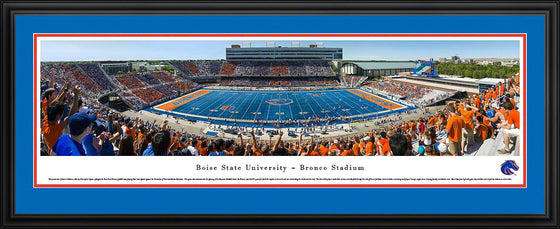 Boise State Football - 50 Yard Line - Deluxe Frame - 757 Sports Collectibles