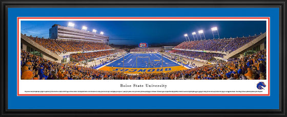 Boise State Football - End Zone - Deluxe Frame - 757 Sports Collectibles