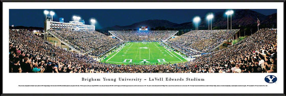 Brigham Young Football - End Zone - Standard Frame - 757 Sports Collectibles