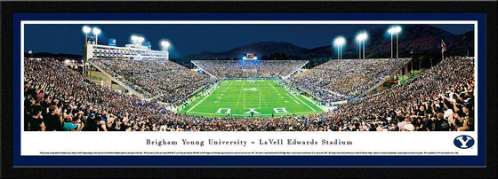 Brigham Young Football - End Zone - Select Frame - 757 Sports Collectibles