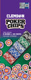 Clemson Tigers 100 Piece NCAA Poker Chips