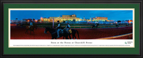 Dawn At Churchill Downs - Deluxe Frame - 757 Sports Collectibles