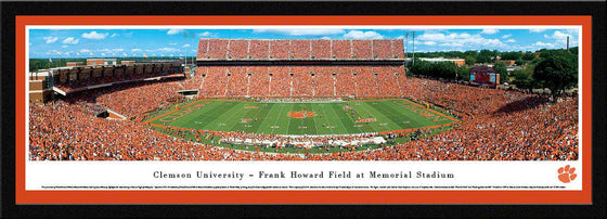 Clemson Football - 50 Yard Line - Select Frame - 757 Sports Collectibles