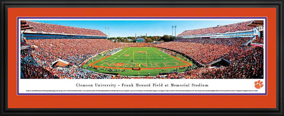 Clemson Football - End Zone - Deluxe Frame - 757 Sports Collectibles