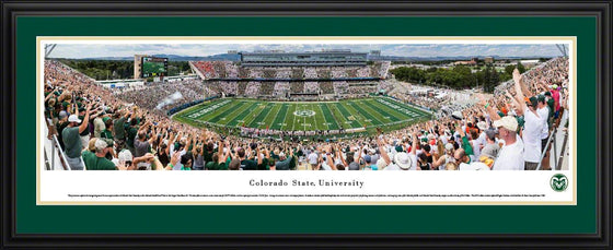 Colorado State Rams Football - 50 Yard Line - Deluxe Frame - 757 Sports Collectibles