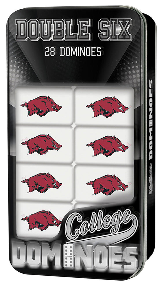 NCAA Arkansas Razorbacks 28 Piece Dominoes