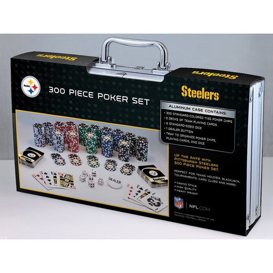 Pittsburgh Steelers 300 Piece NFL Poker Chips