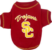 USC Trojans Dog Tee Shirt Pets First